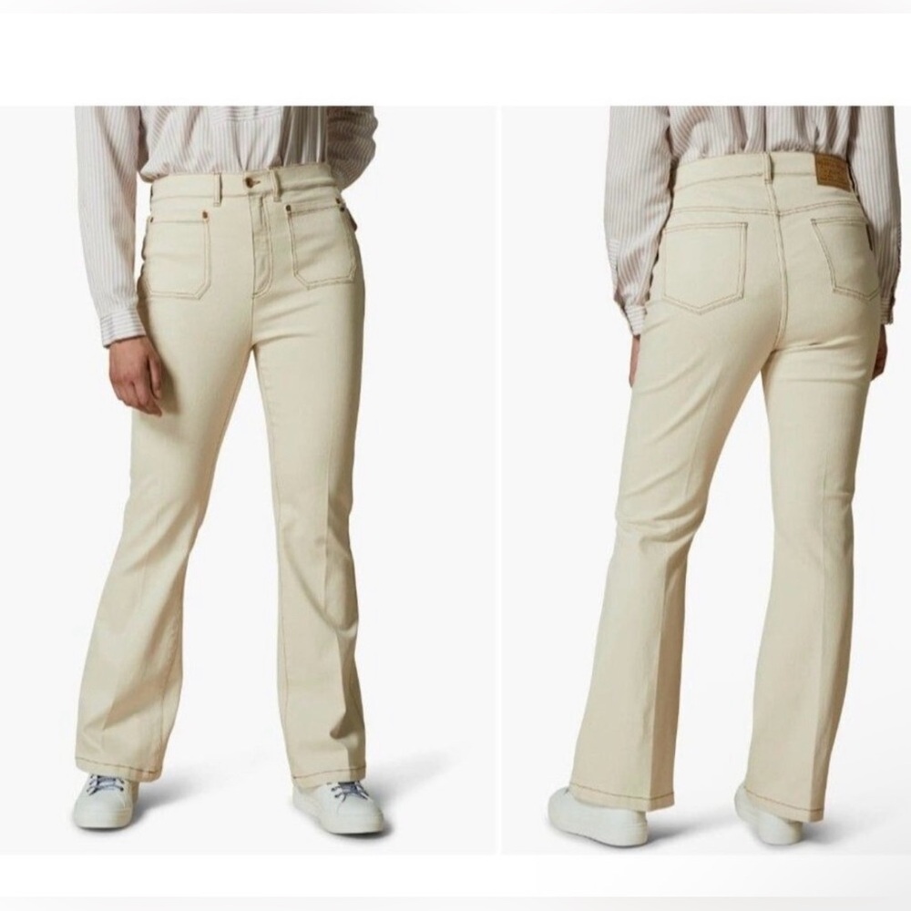 Marina Rinaldi Sport Rabicco High Waist Stretch Cotton Flare Trousers Jeans 16